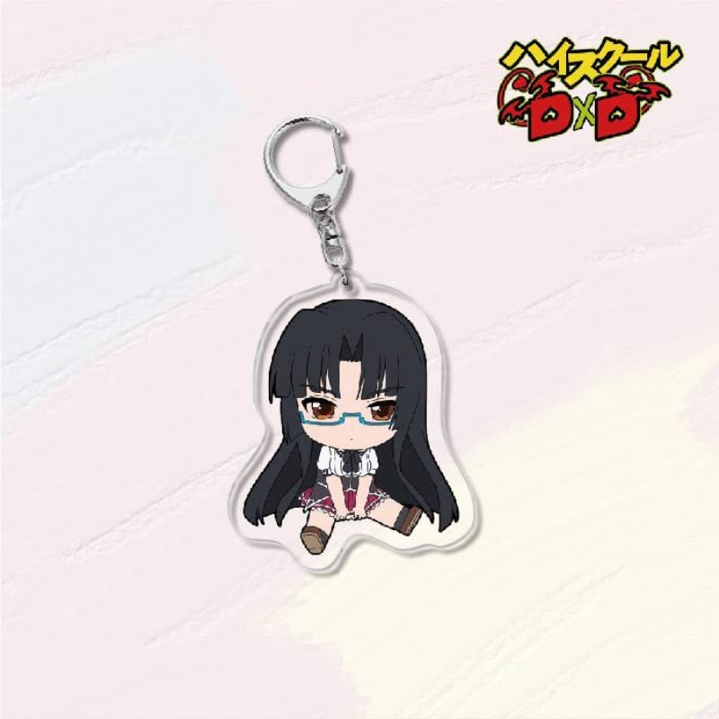 KeyChain Men High School DxD Key Chain Women Acrylic Car Cosplay Japanese Key Ring Rias Gremory Pendant Party Charm Kids Gift