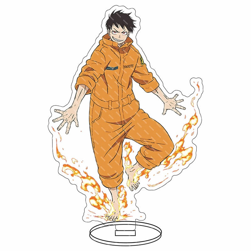 Fire Force Anime Manga Characters Cosplay Acrylic Stand Model Board Desk Interior Decoration Statues Toy Cartoon