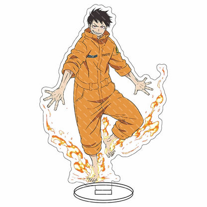 Fire Force Anime Manga Characters Cosplay Acrylic Stand Model Board Desk Interior Decoration Statues Toy Cartoon