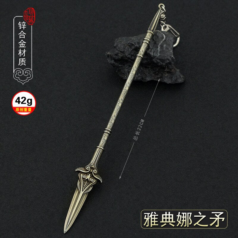 God of War Alloy Game Peripherals Models Pendant Anime Kratos Weapon Metal Replica Miniature Decoration Blade of Chaos Ornaments