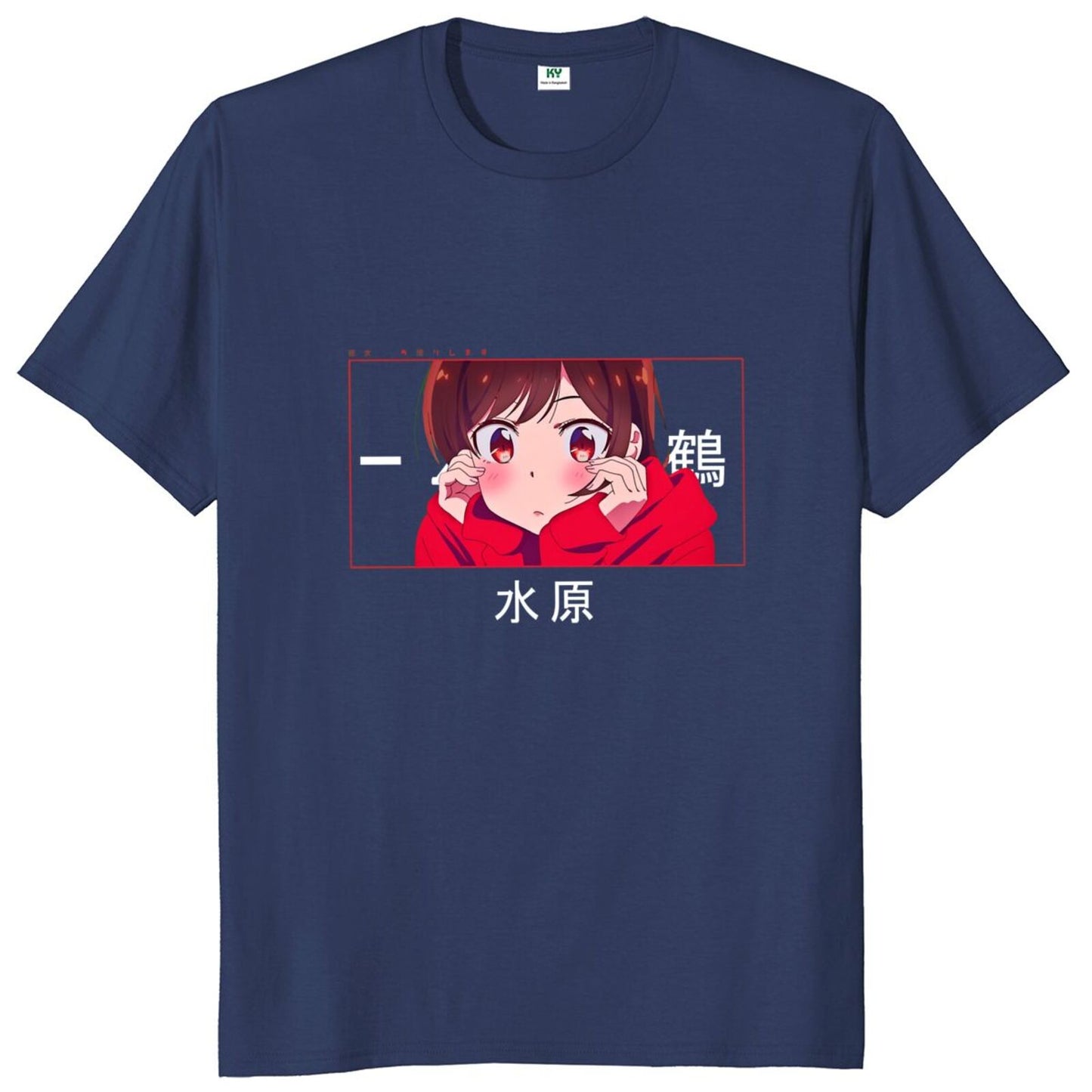 Rent A Girlfriend Anime T Shirt Chizuru Ichinose Kanojo Okarishimasu Japanese Manga Series Classic T-Shirt 100% Cotton EU Size