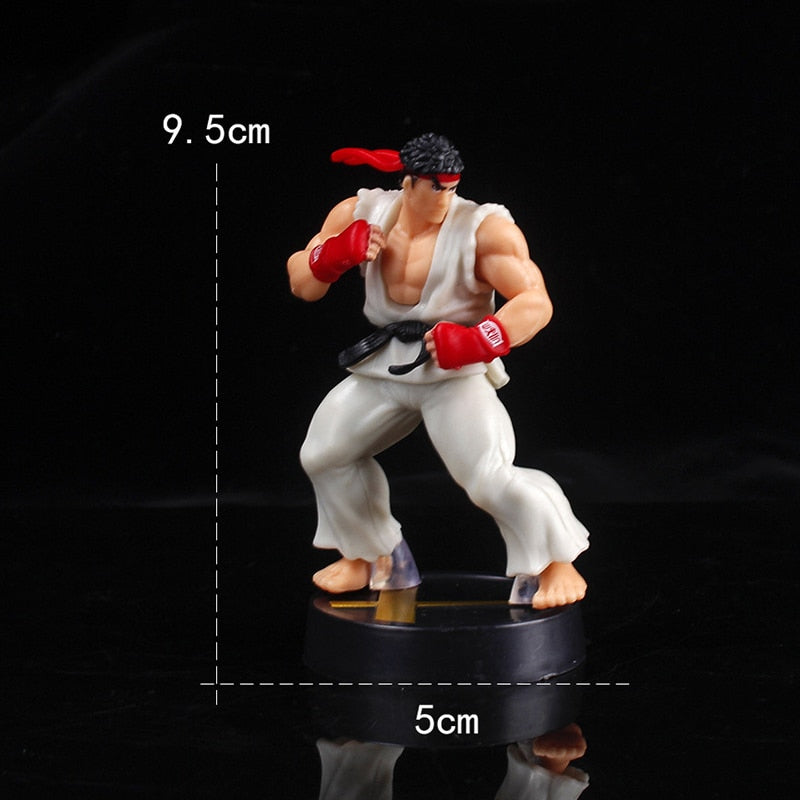 9.5cm Game Street Fighter Figure Ryu Ken Action Figures Room Decor Birthday Gift PVC Collection Toys For Boys