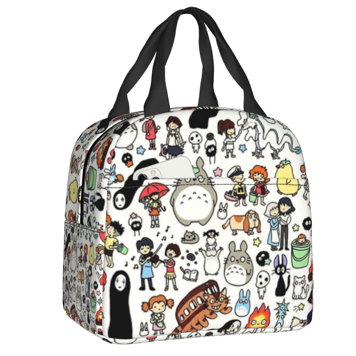 My Neighbor Totoro Lunch Bag Cooler Thermal Insulated Studio Ghibli Anime Hayao Miyazaki Lunch Box for Women Children School