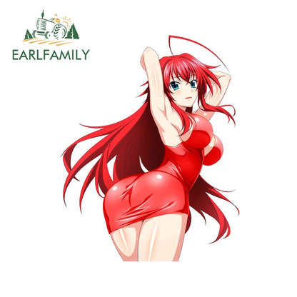 13cm x 10.1cm For High School DxD Rias Gremory Ass Hentai Car Sticker Truck Decal Waterproof Windows Car Styling