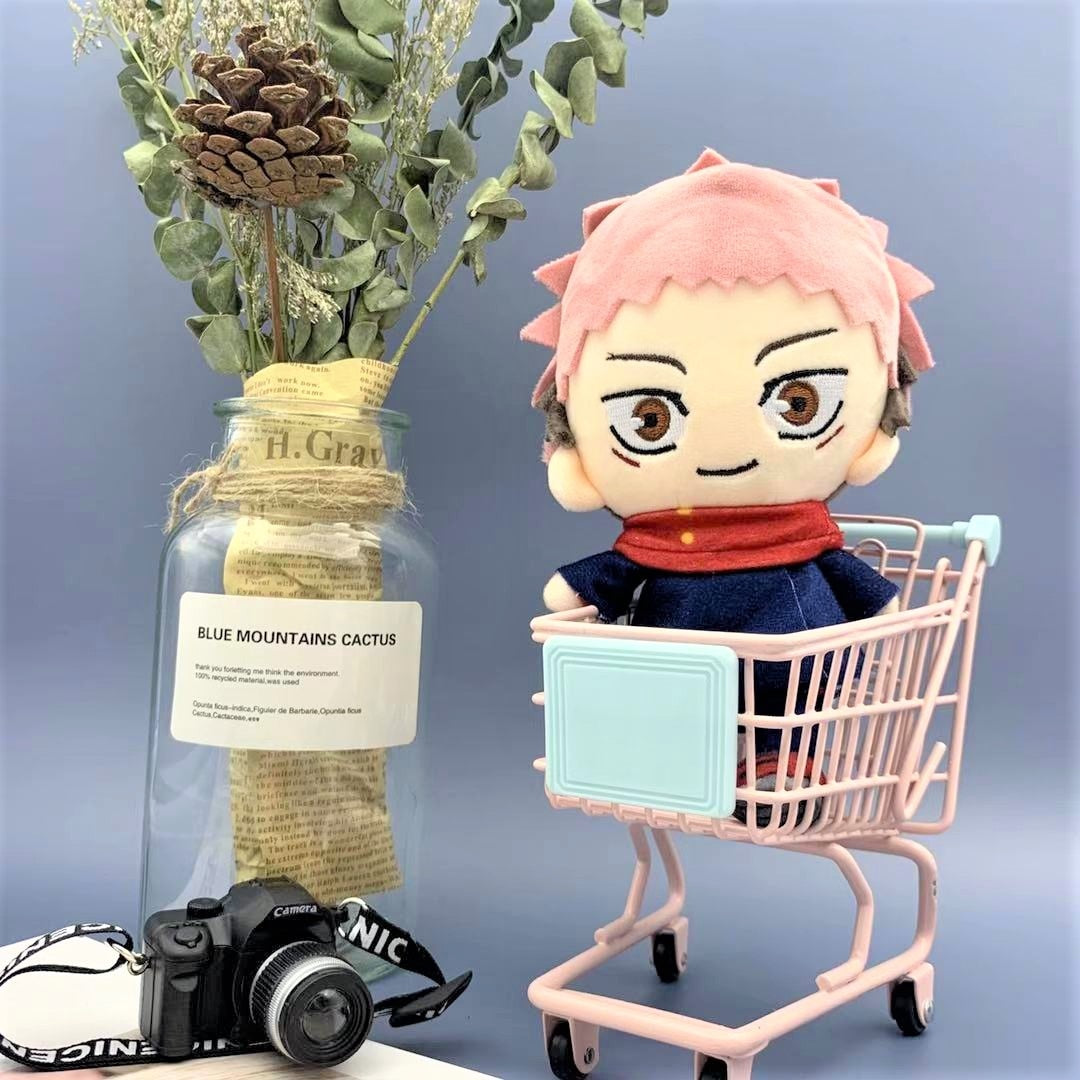 Anime Plush Jujutsu Kaisen - Uoozii - Yuji Itadori Plushie 6&quot;/15cm Kawaii Doll Cute Stuffed Anime Figure Toy Jujutsu Plush