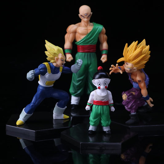 Dragon Ball Z Anime Figure Action Figuine Vegeta Gohan Tianjin Rice Dumpling Figure Decoration Model Children's birthday gifts