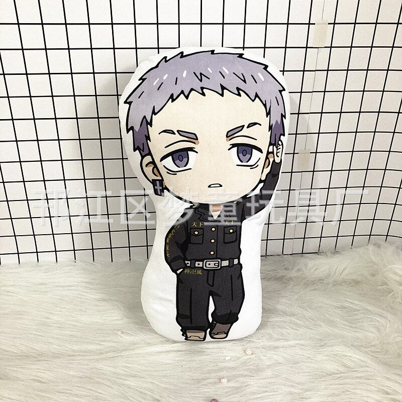 10cm Tokyo Revengers Plush Doll Anime Tokyo Revengers Manjiro Ken Takemichi Hinata Atsushi Cute Soft Stuffed Key Pendant Toys