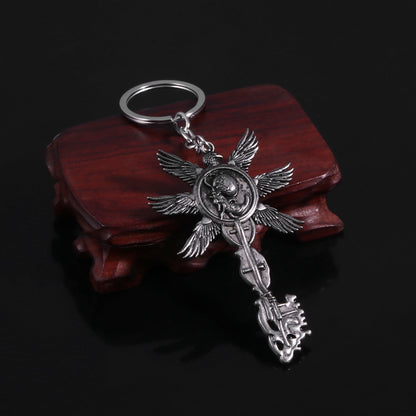 Game Residents Evils 8 Village keychain Six-Winged Unborn Metal Pendant Alloy Keychain Keyring Key Chain Accessories Gift