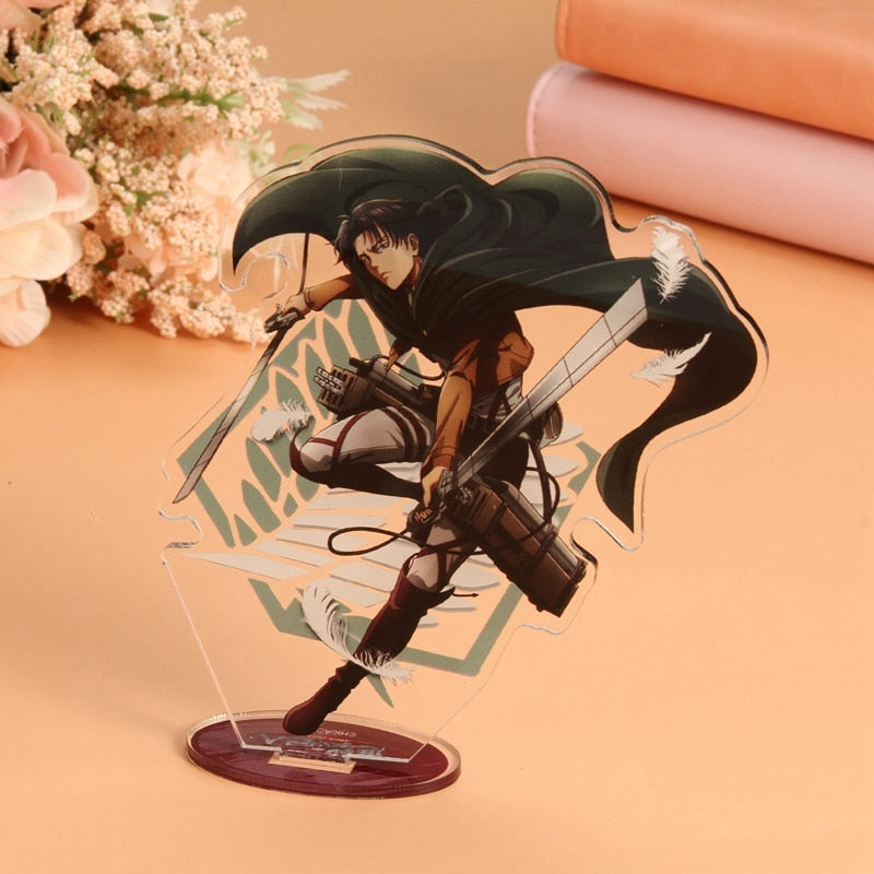 Anime Attack on Titan Shingeki no Kyojin Eren Jaeger The final season Acrylic Stand Figure Model Plate Holder Cake Topper