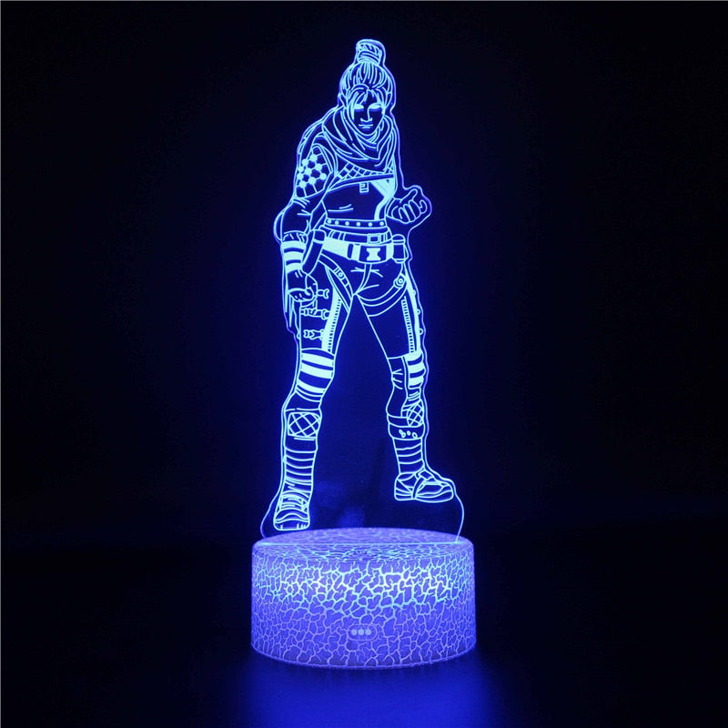 APEX Legends Hero Red Dead Redemption 2 Figure Anime Night Light for Children 3D Acrylic LED Nightlamp Illusion Table Lamp Gifts