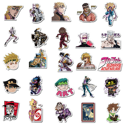 10/30/50pcs/Pack Anime Jojos Bizzare Adventure Stickers guitar Luggage Laptop Bicycle Fridge Skateboard Graffiti Sticker Toys