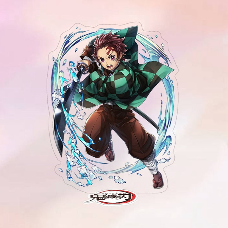 Anime Demon Slayer Kimetsu no Yaiba Kamado Tanjirou Hashira Giyuu Acrylic Stand Action Figure Desk Model Plate Holder Stationery