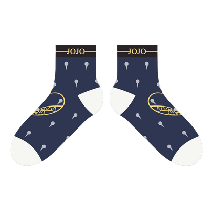 Anime Jojos Bizarre Adventure Bruno Bucciarati Kira Yoshikage Socks Embroider Cartoon Ankle Socks Creative Sock