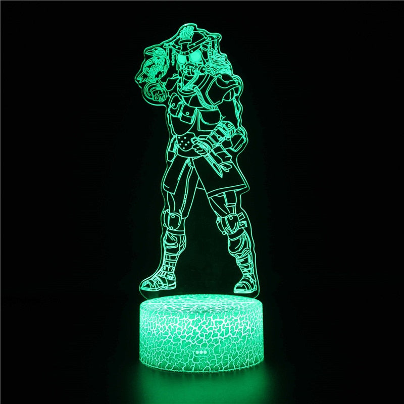 APEX Legends Hero Red Dead Redemption 2 Figure Anime Night Light for Children 3D Acrylic LED Nightlamp Illusion Table Lamp Gifts