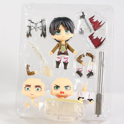 Figma Attack on Titan Eren Jaeger / Mikasa Ackerman / Levi Ackerman / PVC Action Figure Model Toy Figuirne