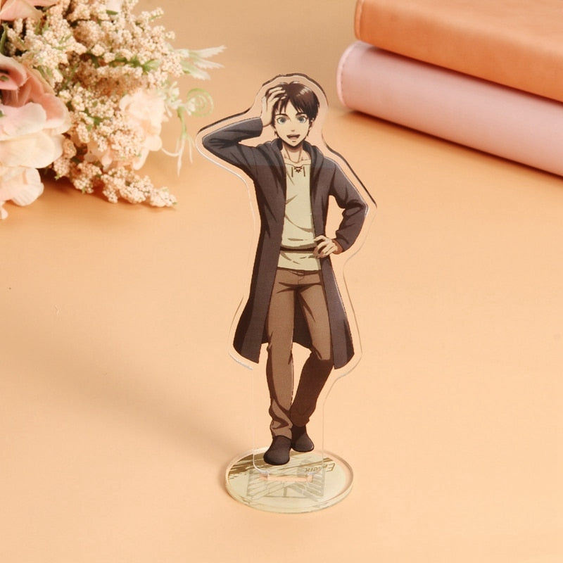 Anime Attack on Titan Shingeki no Kyojin Eren Jaeger The final season Acrylic Stand Figure Model Plate Holder Cake Topper