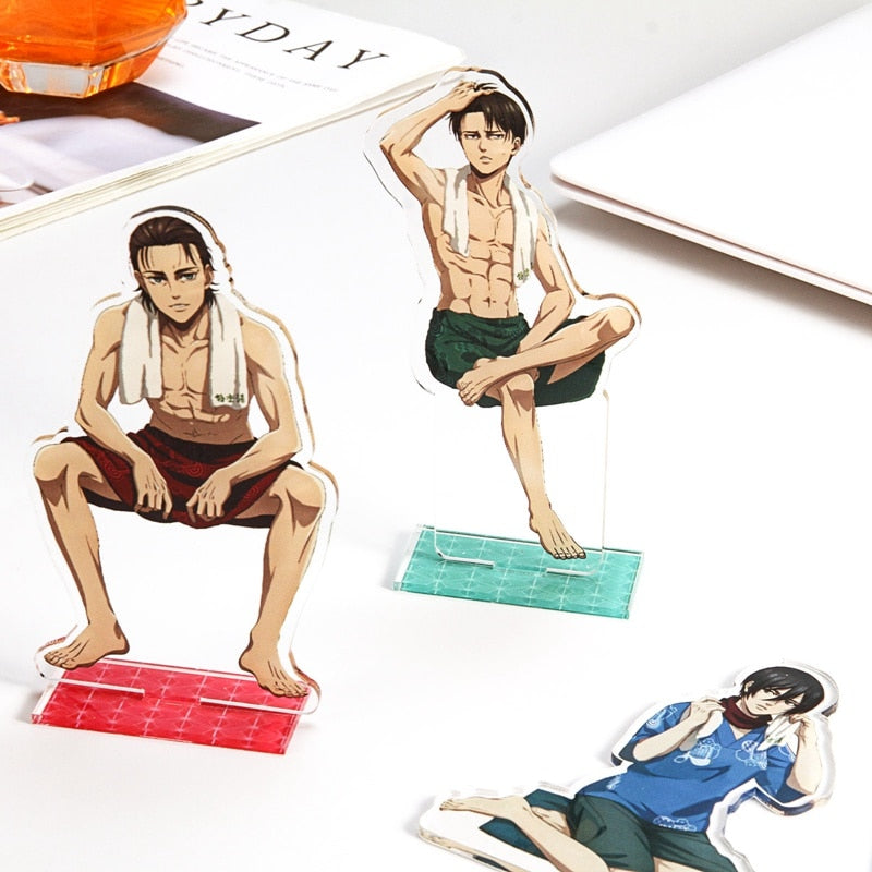 Anime Attack on Titan Shingeki no Kyojin Eren Jaeger The final season Acrylic Stand Figure Model Plate Holder Cake Topper