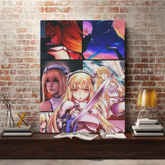 Aiz Wallenstein Danmachi Anime Decoration Prints Canvas Home Decor Manga Dorm Living Room Bedroom Poster Painting Wall Art