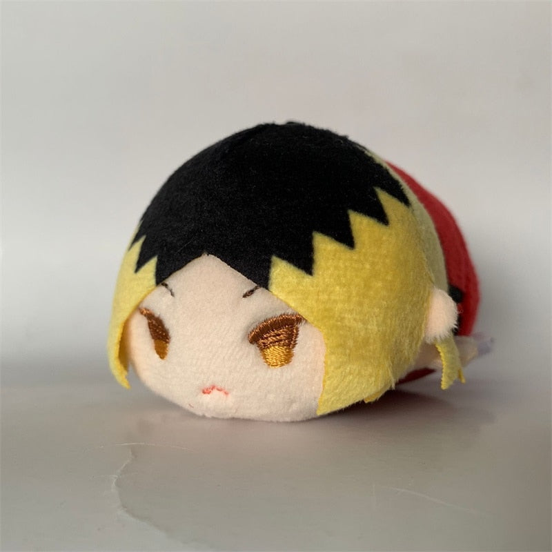 Stuffed Anime Haikyuu Plush Doll Pendant Toys Haikyuu Kuroo Tetsurou Nekoma Kenma Shoyo Kageyama Crouching Doll Backpack Pendant