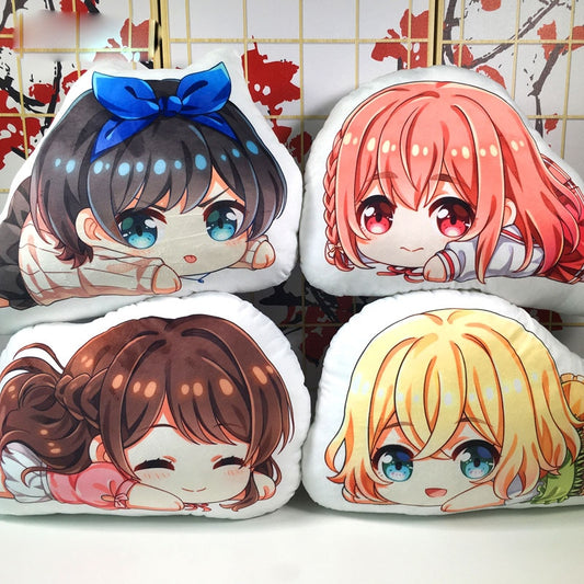 2020 New Anime Rent A Girlfriend Mizuhara Chizuru Cosplay Short Plush Doll Cute Pillow Stuffed Toy Cushion Christmas Gifts