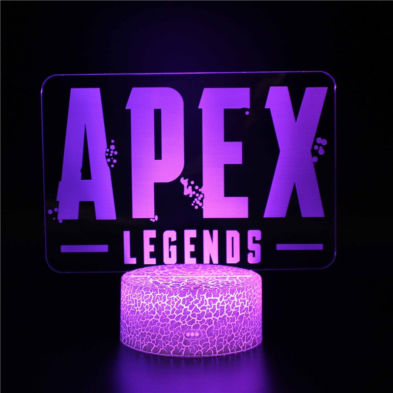 APEX Legends Hero Red Dead Redemption 2 Figure Anime Night Light for Children 3D Acrylic LED Nightlamp Illusion Table Lamp Gifts