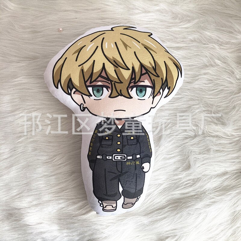 10cm Tokyo Revengers Plush Doll Anime Tokyo Revengers Manjiro Ken Takemichi Hinata Atsushi Cute Soft Stuffed Key Pendant Toys