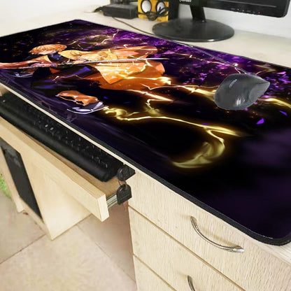 XGZ Anime  Demon Slayer Kimetsu No Yaiba Gaming  Large Mouse Pad  Computer Mousepad  XXL Lock Edge  Mause Pad Keyboard Desk Mat