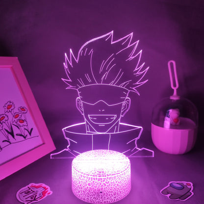 Anime Jujutsu Kaisen Figure Inumaki Toge 3D LED Lava Lamps RGB Night Lights Bedroom Table Decor Birthday Manga Gifts For Friends