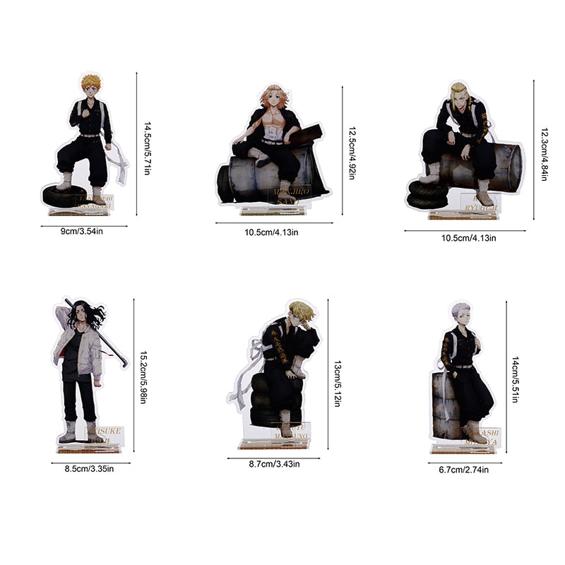 Anime Tokyo Revengers Acrylic Stand Animation Peripheral Action Figure Model Toys Desktop Plate Decoration Office Stationery