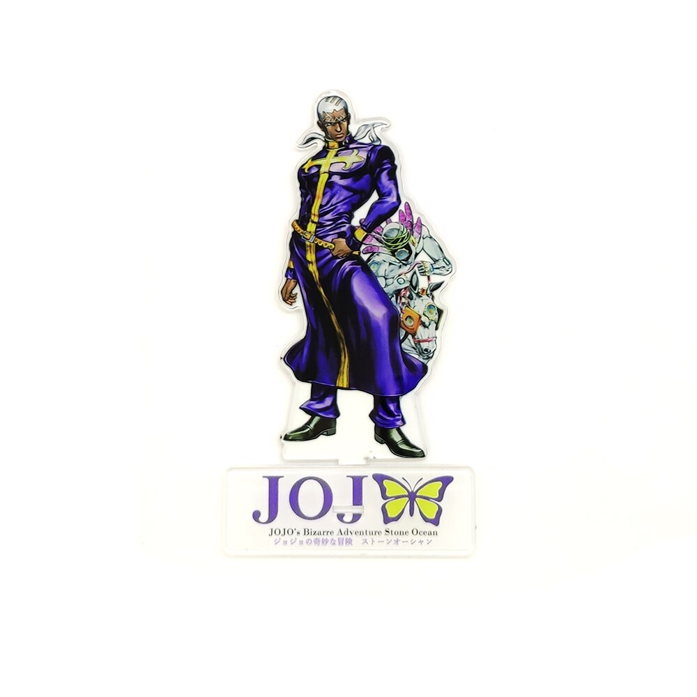 JOJO JOjO's Bizarre Adventure Stone Ocean Jolyne Kujo Enrico Pucci acrylic stand figure model plate holder cake topper anime