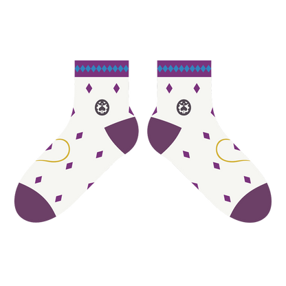 Anime Jojos Bizarre Adventure Bruno Bucciarati Kira Yoshikage Socks Embroider Cartoon Ankle Socks Creative Sock