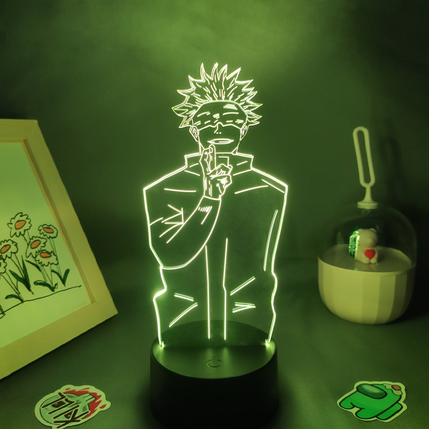 Anime Jujutsu Kaisen Figure Inumaki Toge 3D LED Lava Lamps RGB Night Lights Bedroom Table Decor Birthday Manga Gifts For Friends