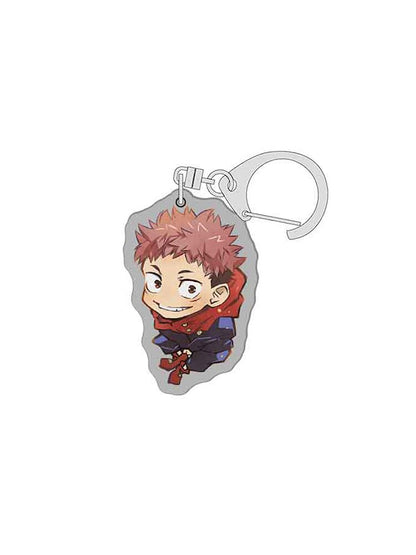 New Fashion Jujutsu Kaisen Yuji Itadori Kugisaki Nobara Acrylic Keychain Key Rings Badge Fine Jewelry