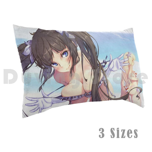 Hestia Bikini | Dan Machi Pillow Case DIY 50x75 Hestia Danmachi Dan Machi Big Breasts Bikini Video Games Rpg Fantasy