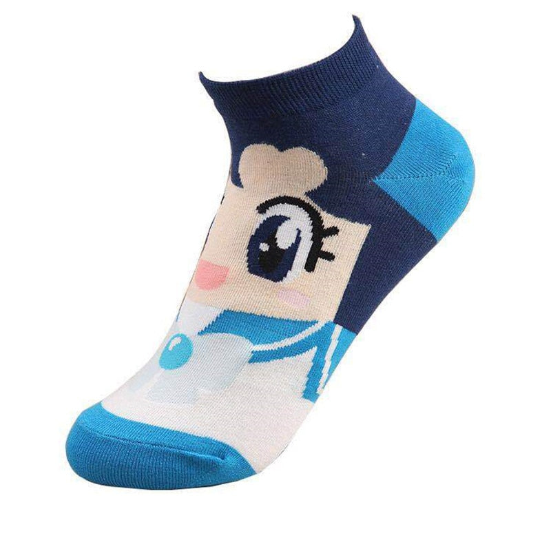 6 pairs High Quality Novel original design new products cute Kawaii playful cat sailor Moon breathable funny lovely women Socks