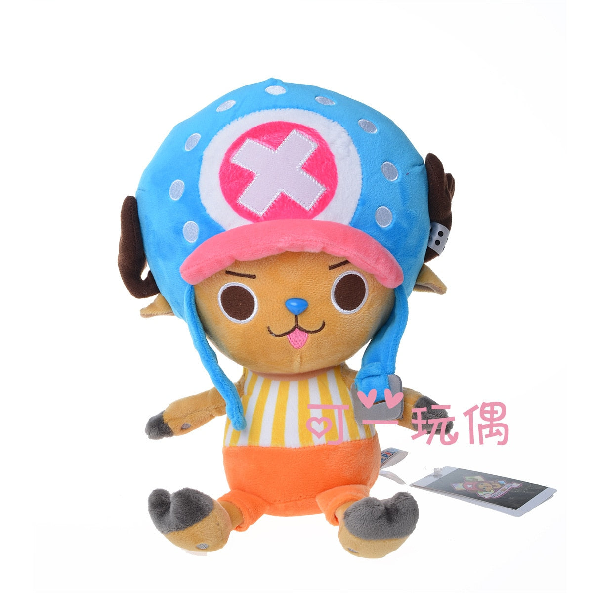 20cm One Piece Plush Toy Anime Tony Chopper Luffy Ace Pattern Soft Stuffed Plush Dolls Toys Cute Cartoon Chopper Doll Kids Gift