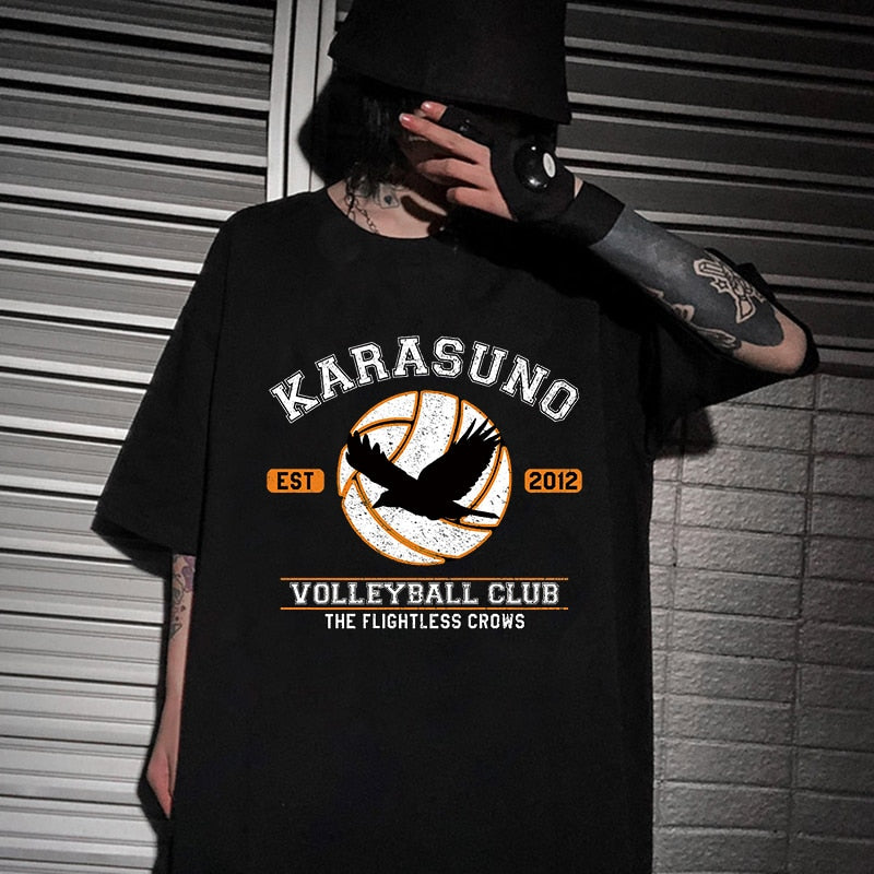 Harajuku T-Shirt Men Anime T Shirt Haikyuu t shirt Anime Tops Tees