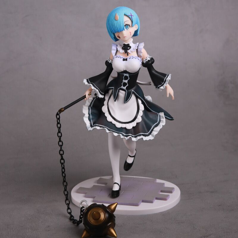 21cm Re: ZERO Starting Life in Another World Rem Anime Figure Rem Meteor Hammer PVC Action Figure Collection Model Doll Gift