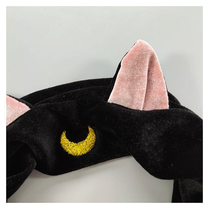 Sailor Moon Luna Cat Ears HairBand Hair Accessory Headband Anime Cosplay Cute Face Washing Makeup Tool Headwear For Women