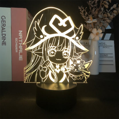 League of Legends The Fae Sorceress Game 3D Night Light for Bedroom Decor Cute Birthday Gift LED Lamp Manga Kid Love Present