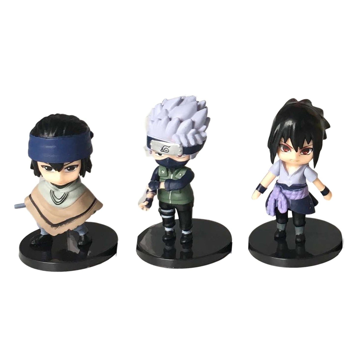 12pcs/set Naruto Anime Shippuden Hinata Sasuke Itachi Kakashi Gaara Jiraiya Sakura Q Version PVC Figures Toys Dolls Kid Gift