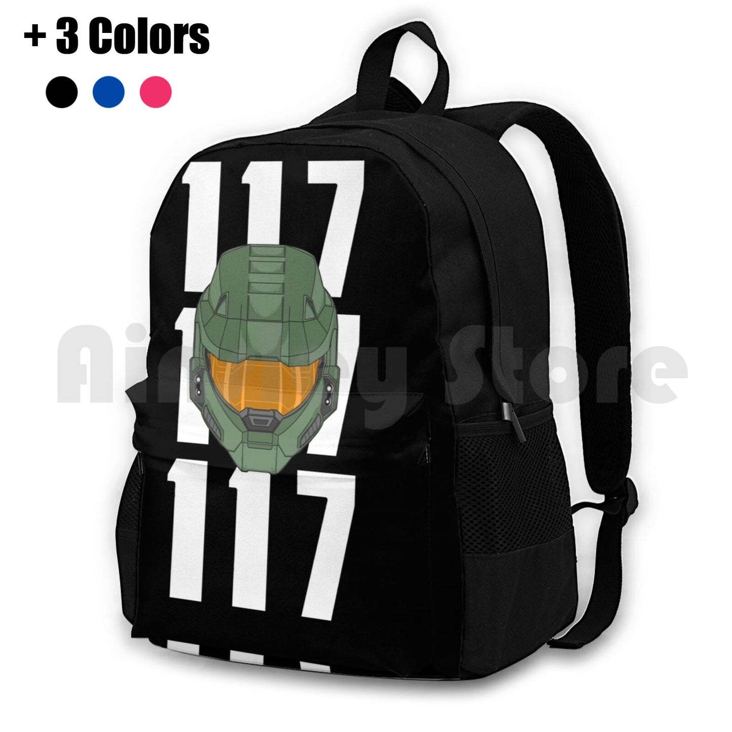 Infinite-Chief 117 Outdoor Hiking Backpack Riding Climbing Sports Bag Master Chief John 117 117 Infinite Gaming Xbox Xbox One