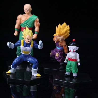 Dragon Ball Z Anime Figure Action Figuine Vegeta Gohan Tianjin Rice Dumpling Figure Decoration Model Children's birthday gifts