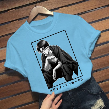 Japanese Anime Attack on Titan T Shirt Men Summer T-shirt Cool Casual Tshirt Graphic Steertswear Top Tees Male