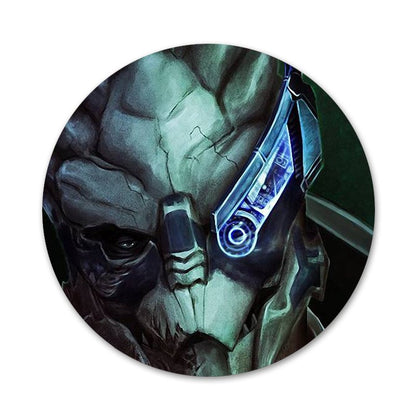 Garrus Vakarian Mass Effect Badge Brooch Pin Accessories For Clothes Backpack Decoration gift