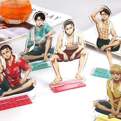 Anime Attack on Titan Shingeki no Kyojin Eren Jaeger The final season Acrylic Stand Figure Model Plate Holder Cake Topper