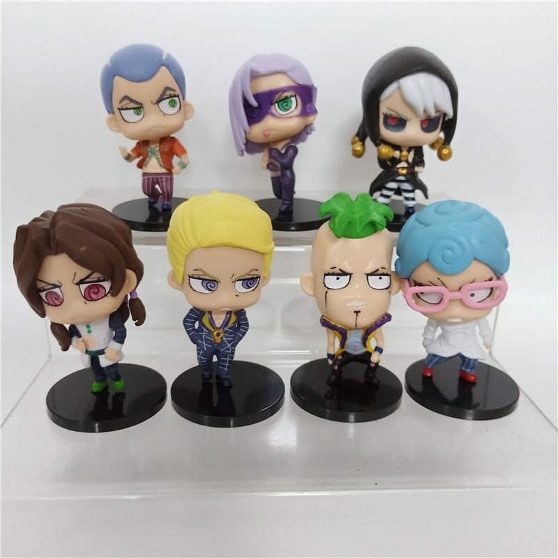 Anime Jojos Bizarre Adventure Figure Toy Giorno Giovanna Bruno Bucciarati Model Doll Shipement Random 1pcs