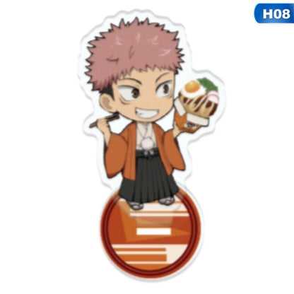 New Fashion Jujutsu Kaisen Yuji Itadori Kugisaki Nobara Acrylic Keychain Key Rings Badge Fine Jewelry