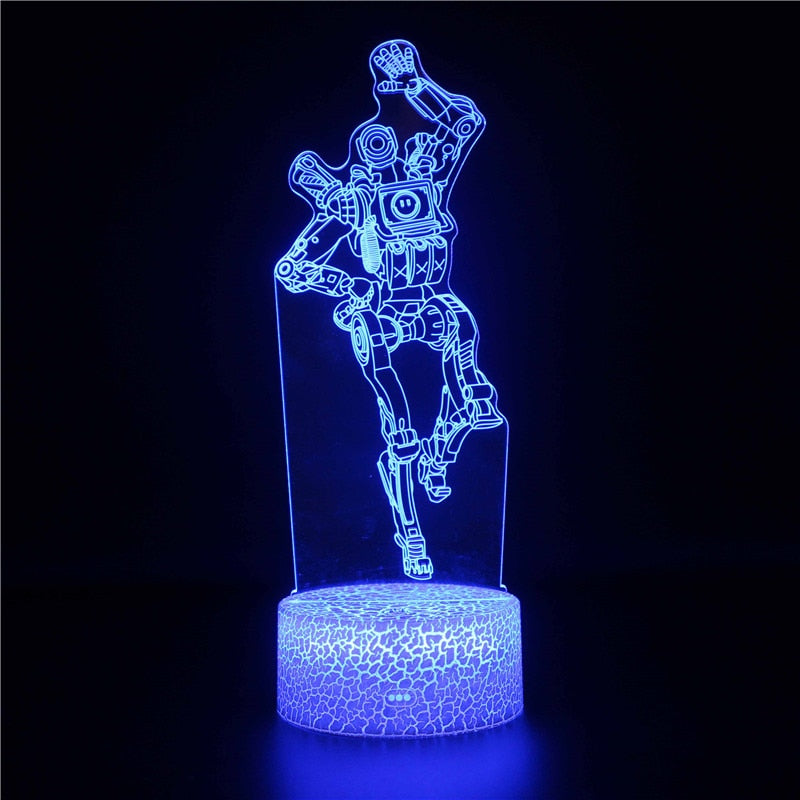 APEX Legends Hero Red Dead Redemption 2 Figure Anime Night Light for Children 3D Acrylic LED Nightlamp Illusion Table Lamp Gifts