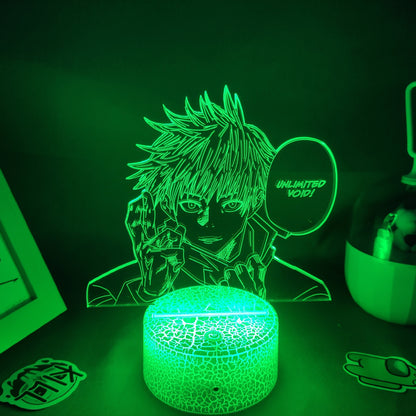 Anime Jujutsu Kaisen Figure Inumaki Toge 3D LED Lava Lamps RGB Night Lights Bedroom Table Decor Birthday Manga Gifts For Friends